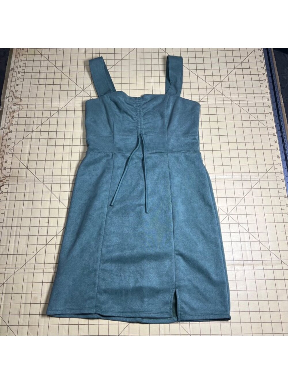 Miami For Francescas Green Sleeveless Mini Dress With Pleated Skirt & Back Zip C